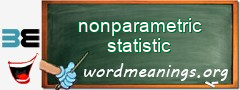 WordMeaning blackboard for nonparametric statistic